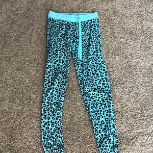 Cheetah print blue PJ pants